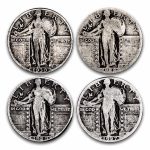 $1.00 Face Value Standing Liberty Quarters w/Dates