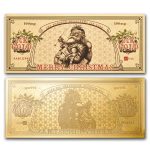 1/10 gram Gold Aurum Note - Santa Bucks, 24K