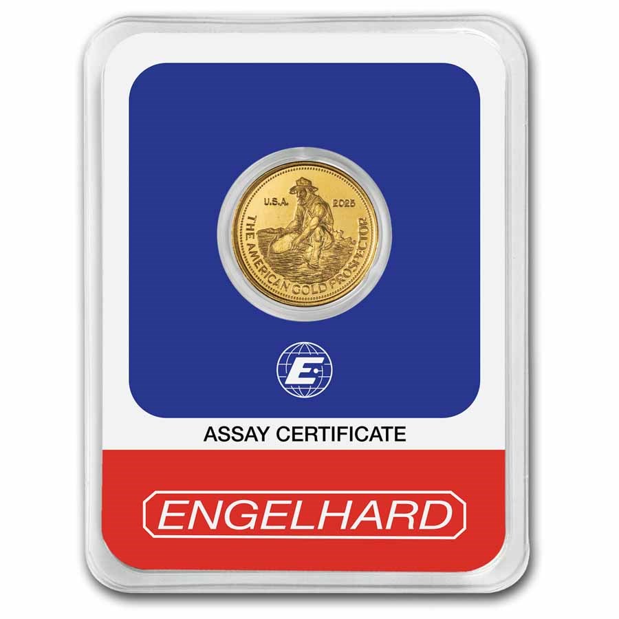 1/10 oz Gold Round - 2025 Revived Engelhard Prospector (in TEP)