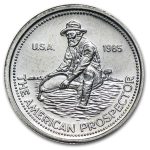 1/10 oz Silver Round - Engelhard Prospector (1985)