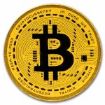 1/1000 oz Gold Round - Bitcoin (w/ Box & COA)