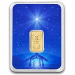 1/2 gram Gold Bar - Angel (w/Star of Bethlehem Card, In TEP)