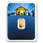 1/2 gram Gold Bar - APMEX (w/Nativity Card, In TEP)