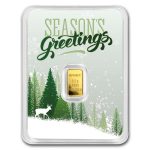 1/2 gram Gold Bar - APMEX (w/Season's Greetings Card, In TEP)