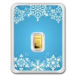 1/2 gram Gold Bar - APMEX (w/Snowflake Card, In TEP)