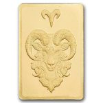 1/2 gram Gold Bar - PAMP Suisse Zodiacs: Aries
