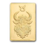 1/2 gram Gold Bar - PAMP Suisse Zodiacs: Taurus
