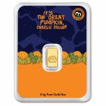 1/2 gram Gold Bar - Peanuts® Its The Great Pumpkin 60th Anniv.