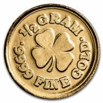 1/2 gram Gold Round: Four Leaf Clover - MPM