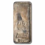 1/2 kilo Silver Bar - Engelhard (London)