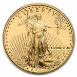 1/2 oz Burnished American Gold Eagle (Random Year, w/Box & COA)