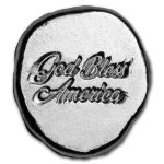 1/2 oz Hand Poured Lucky Pieces - 9Fine Mint (God Bless America)