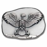 1/2 oz Hand Poured Silver - Eagle Skeleton