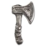 1/2 oz Hand Poured Silver - Viking Axe