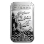 1/2 oz Silver Bar - APMEX (2012 Year of the Dragon)
