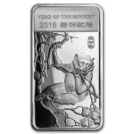 1/2 oz Silver Bar - APMEX (2016 Year of the Monkey)