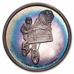 1/2 oz Silver Round- 1982 Extra Terrestrial (E.T. & Elliott, Cap)