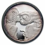 1/2 oz Silver Round- 1982 Extra Terrestrial (E.T. & Gertie, Cap.)