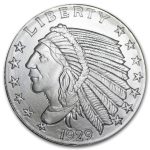 1/2 oz Silver Round - Incuse Indian