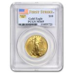 1/4 oz American Gold Eagle MS-69 PCGS (Random Year)