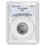 1/4 oz American Platinum Eagle MS-69 PCGS (Random Year)