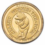 1/4 oz Silver Round- Winnie The Pooh (Gold Plated, Rarities Mint)