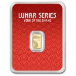 1 gram Gold Bar - 2025 APMEX Year of the Snake (TEP, Series 2)