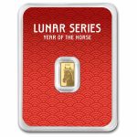 1 gram Gold Bar - 2026 APMEX Year of the Horse (TEP, Series 2)