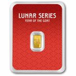 1 gram Gold Bar - 2027 APMEX Year of the Goat (TEP, Series 2)