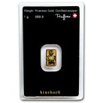 1 gram Gold Bar - Argor-Heraeus KineBar Design (In Assay)