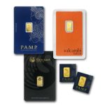 1 gram Gold Bar - Brand Name (w/Assay Card)