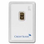 1 gram Gold Bar - Credit Suisse Statue of Liberty (New Assay)