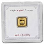 1 gram Gold Bar - Geiger Edelmetalle (Encapsulated w/Assay)