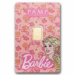 1 gram Gold Bar - PAMP Barbie™ (In Assay)