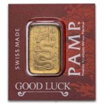 1 gram Gold Bar - PAMP Suisse Dragon Multigram+25 (In Assay)
