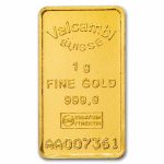 1 gram Gold Bar - Vintage Valcambi (Blue Assay)