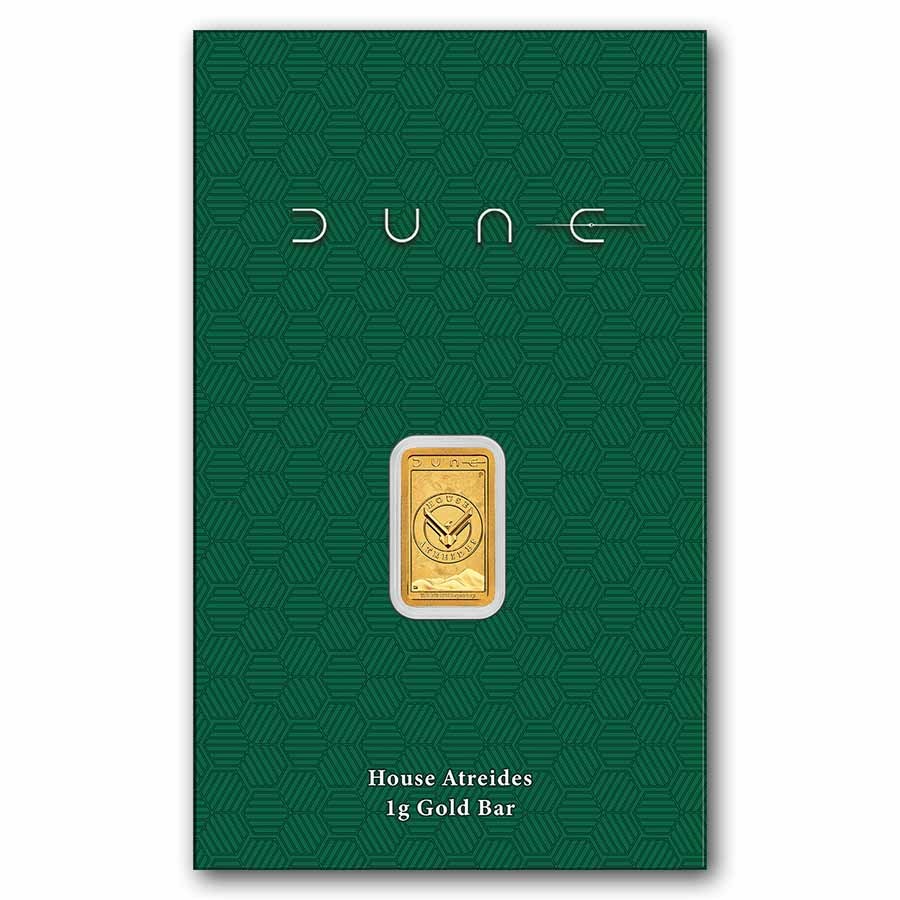 1 gram Gold Dune House of Atreides Bar (In Assay)
