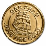 1 gram Gold Round: Ship at Sea - MPM