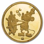 1 gram Gold Round - Steamboat Willie (Rarities Mint)