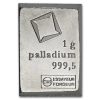 1 gram Palladium Bar - Valcambi Suisse