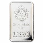 1 gram Silver Bar - Scottsdale Mint "Prepper Silver"