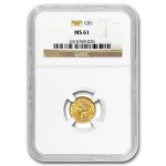 $1 Indian Head Gold Dollar Type 3 MS-61 NGC/PCGS