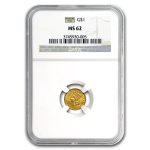 $1 Indian Head Gold Dollar Type 3 MS-62 NGC/PCGS
