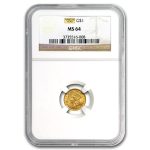$1 Indian Head Gold Dollar Type 3 MS-64 NGC/PCGS
