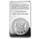 1 kilo Silver Bar - APMEX (Struck)