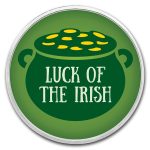 1 oz Ag Colorized Round - APMEX (Luck of the Irish, Pot of Gold)
