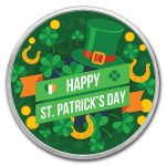 1 oz Ag Colorized Round - APMEX (St. Patrick's Day, Lucky Charms)