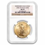 1 oz Burnished American Gold Eagle MS-70 NGC (Random Year)