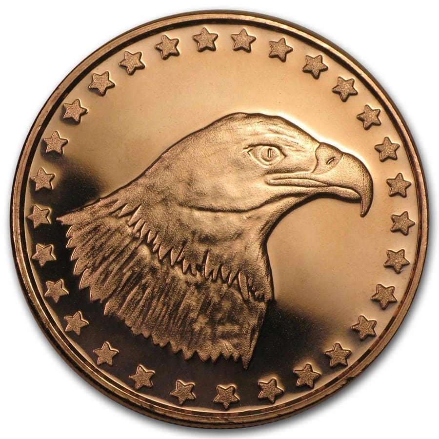 1 oz Copper Round - Eagle Head