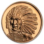 1 oz Copper Round - Red Cloud